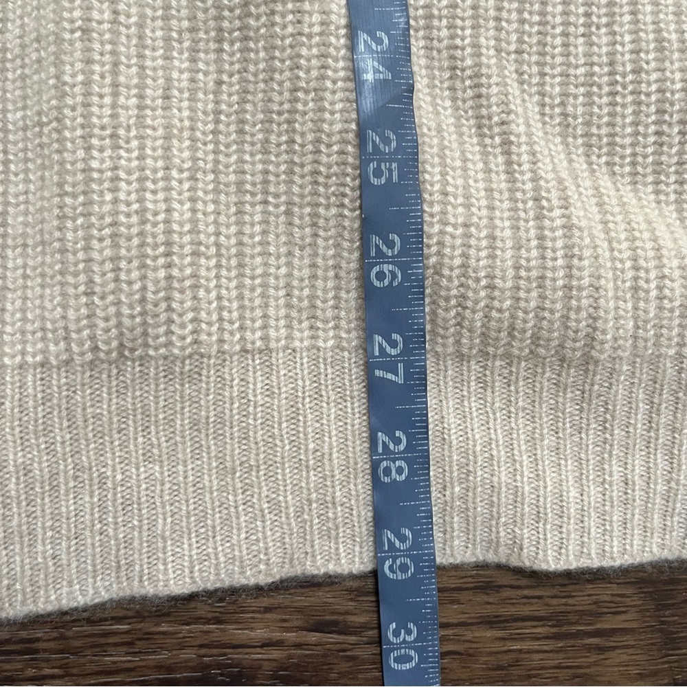 Jenni Kayne 100% cashmere Cocoon super soft tan ribbed cardigan sweater size 1X - Picture 9 of 11